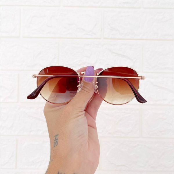 Gafas round marrón degradé - Imagen 3