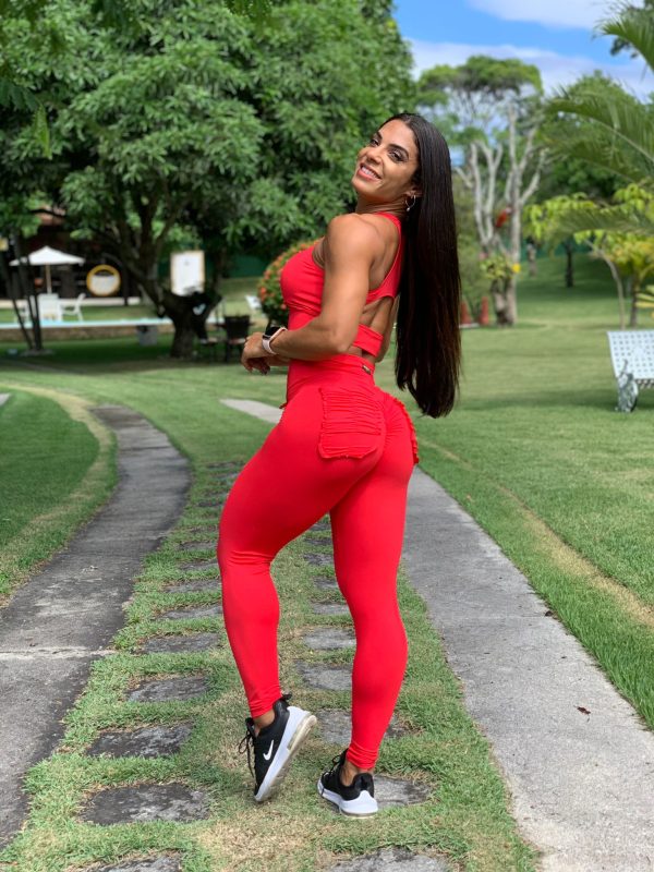 Calza fitness con frunce - Imagen 2