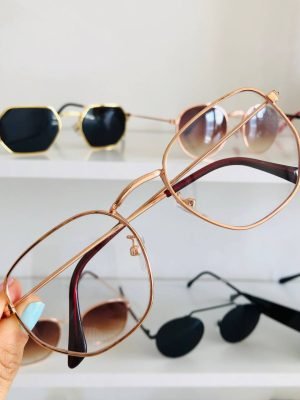 Armazón Hexagonal metal plata Ray-Ban