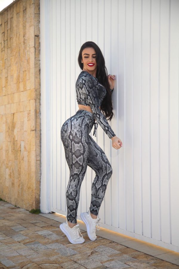 Conjunto manga larga estampado Cobra-talle Único