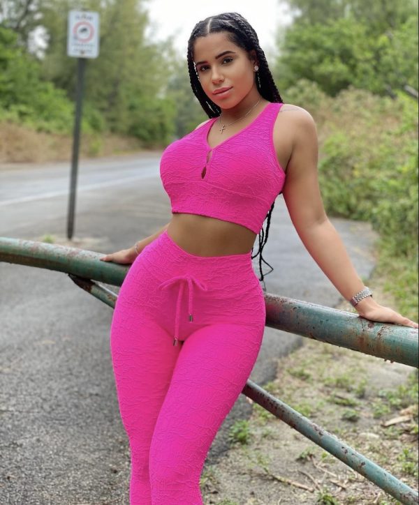 Conjunto Texturizado fuscia-galle único