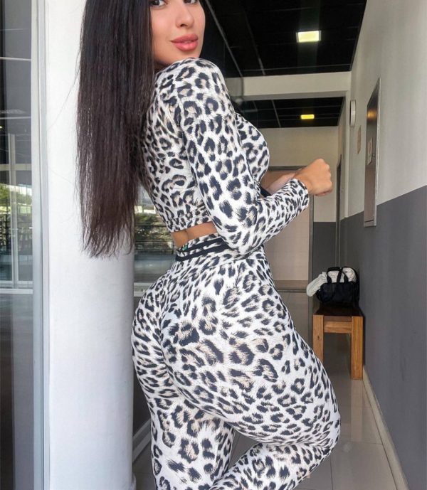 Conjunto Manga larga animal print-talle único - Imagen 2