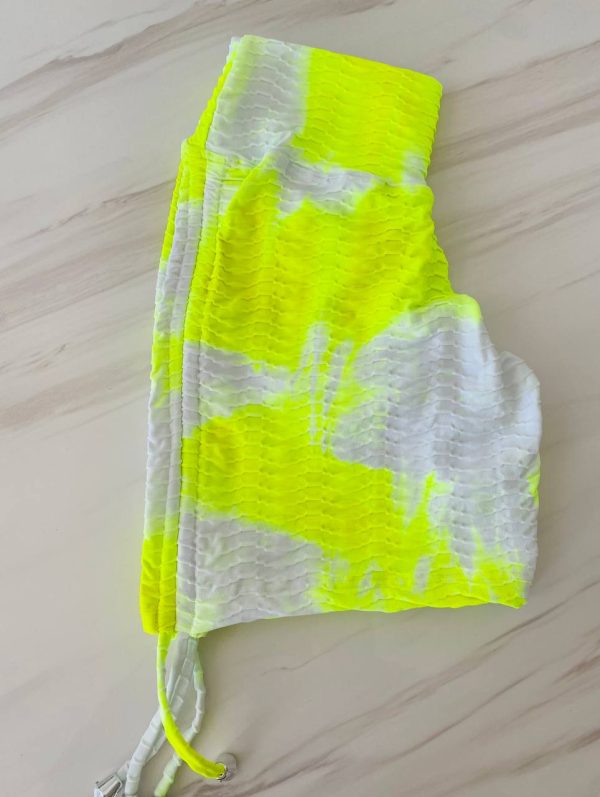 Short tiedye fluor-blanco LEVANTA COLA-talle único