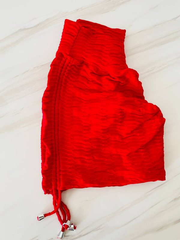 Short rojo fuego- LEVANTA COLA-talle único