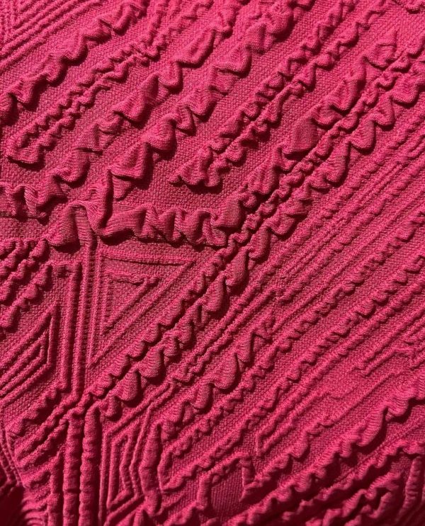 Conjunto wine red texturizado-talle único(36-42) - Imagen 3
