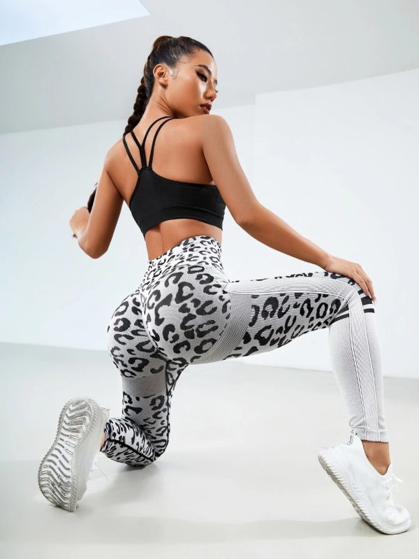 Legging animal print blanco-tiro alto M(36-42) - Imagen 3
