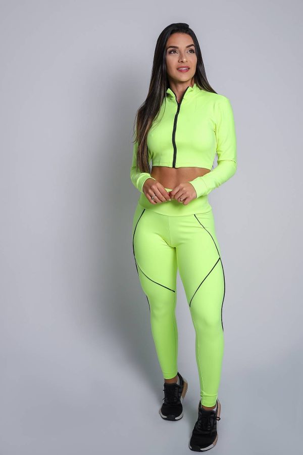 Campera corta de Manga larga lima-Tam uni