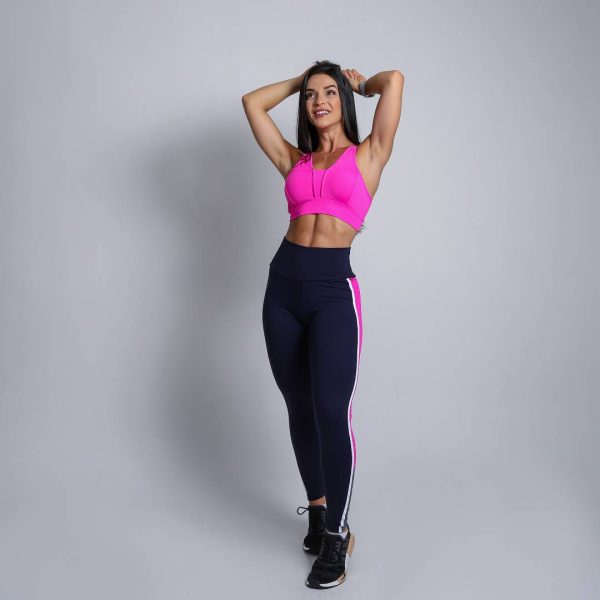 Calza-legging modelo Lolo azul-pink(RESERVA) - Imagen 2