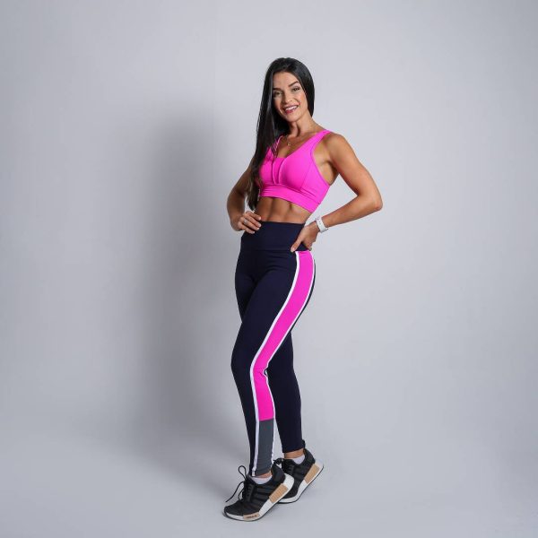 Calza-legging modelo Lolo azul-pink(RESERVA)