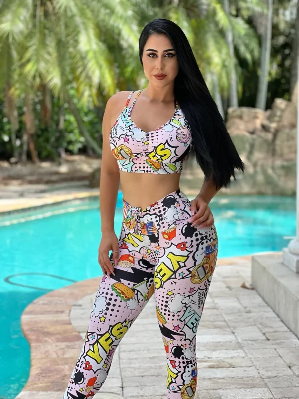 Conjunto Yes pink-talle único(36-42)