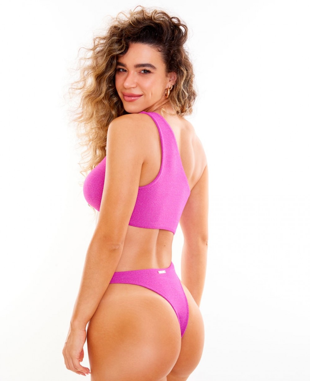 Body lurex fuscia-talle M