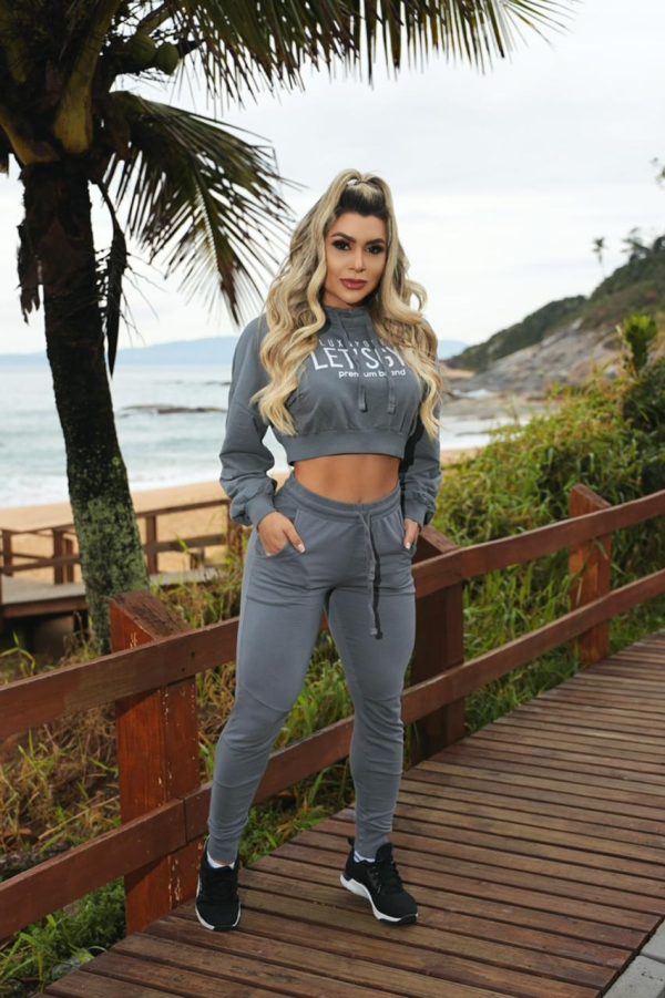 Jogger LETSGYM gris-Tam P(S)