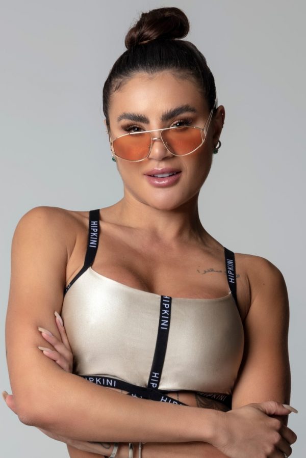 top Champagne liso HIPKINI-Tam U(M)