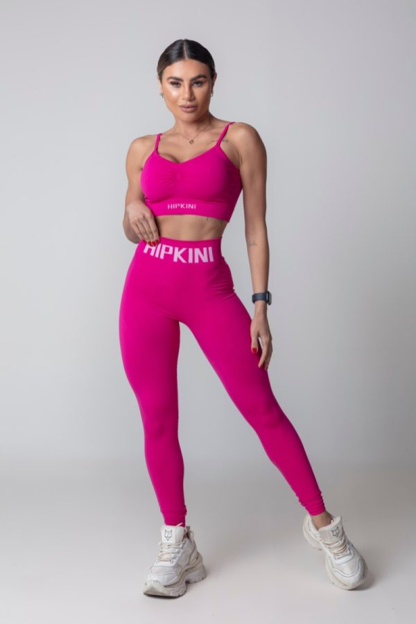 Calza sin costura Hipkini  fuscia-talle U - Imagen 3