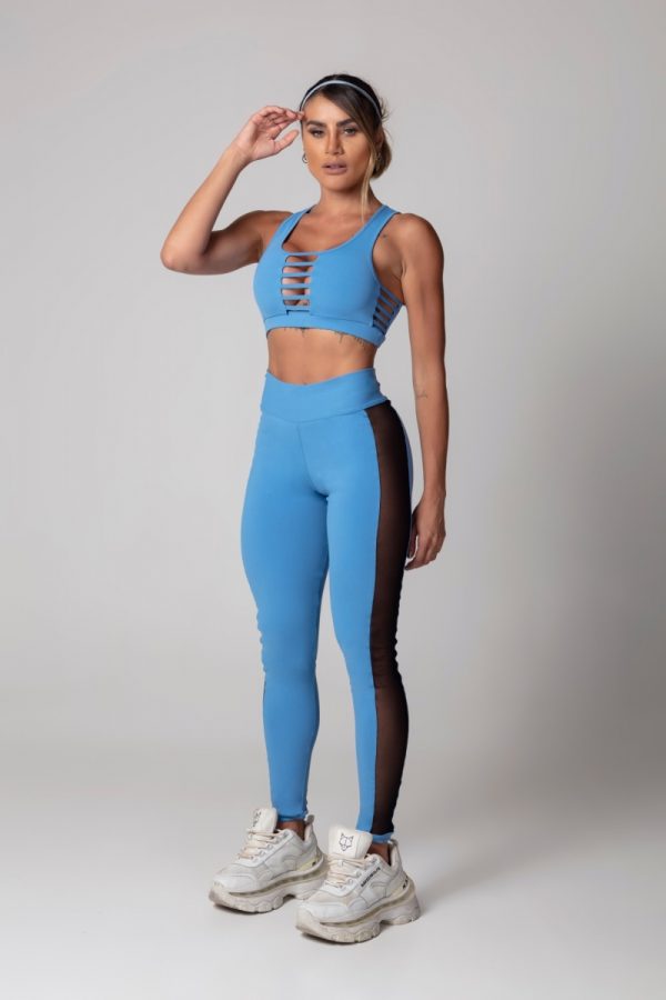 Legging Azul con Transparencia Tam U(M) - Imagen 3