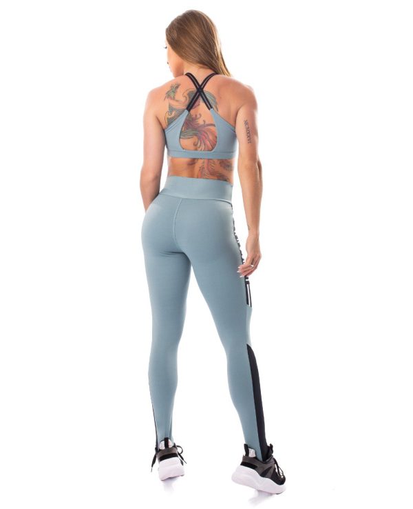 Calza Gris con Letras-Letsgym M - Imagen 4