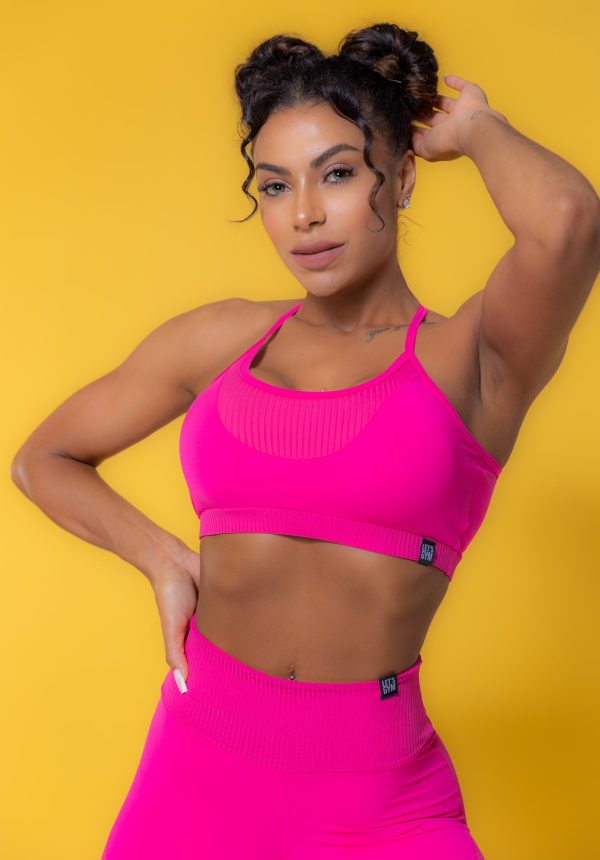 Top Fuscia liso Tam-U - Imagen 2