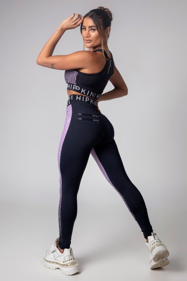 Calza violeta Hipkini Degradé elásticos-Tam U - Imagen 3