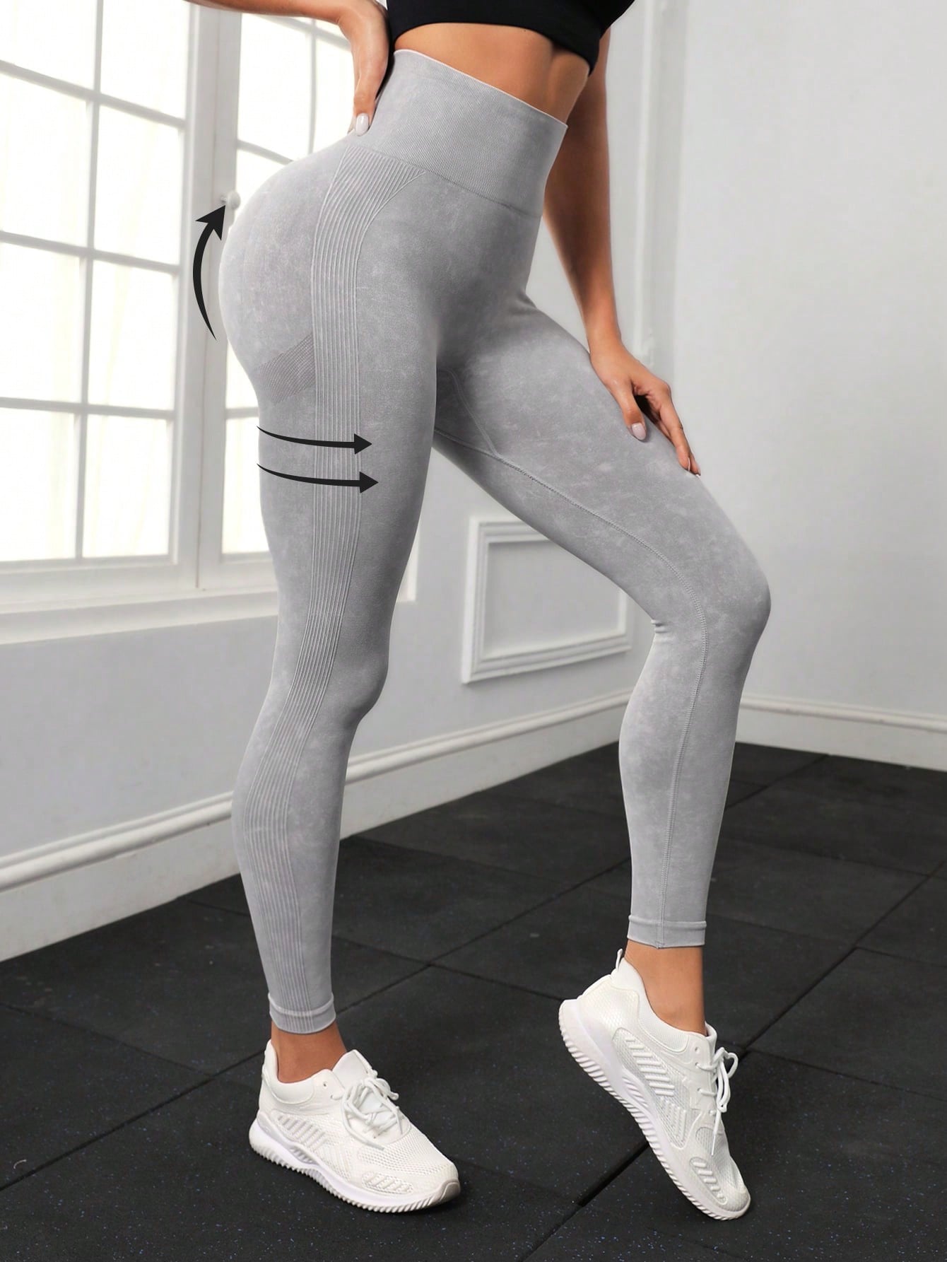 Calza gris claro-Tamaño M - Imagen 2