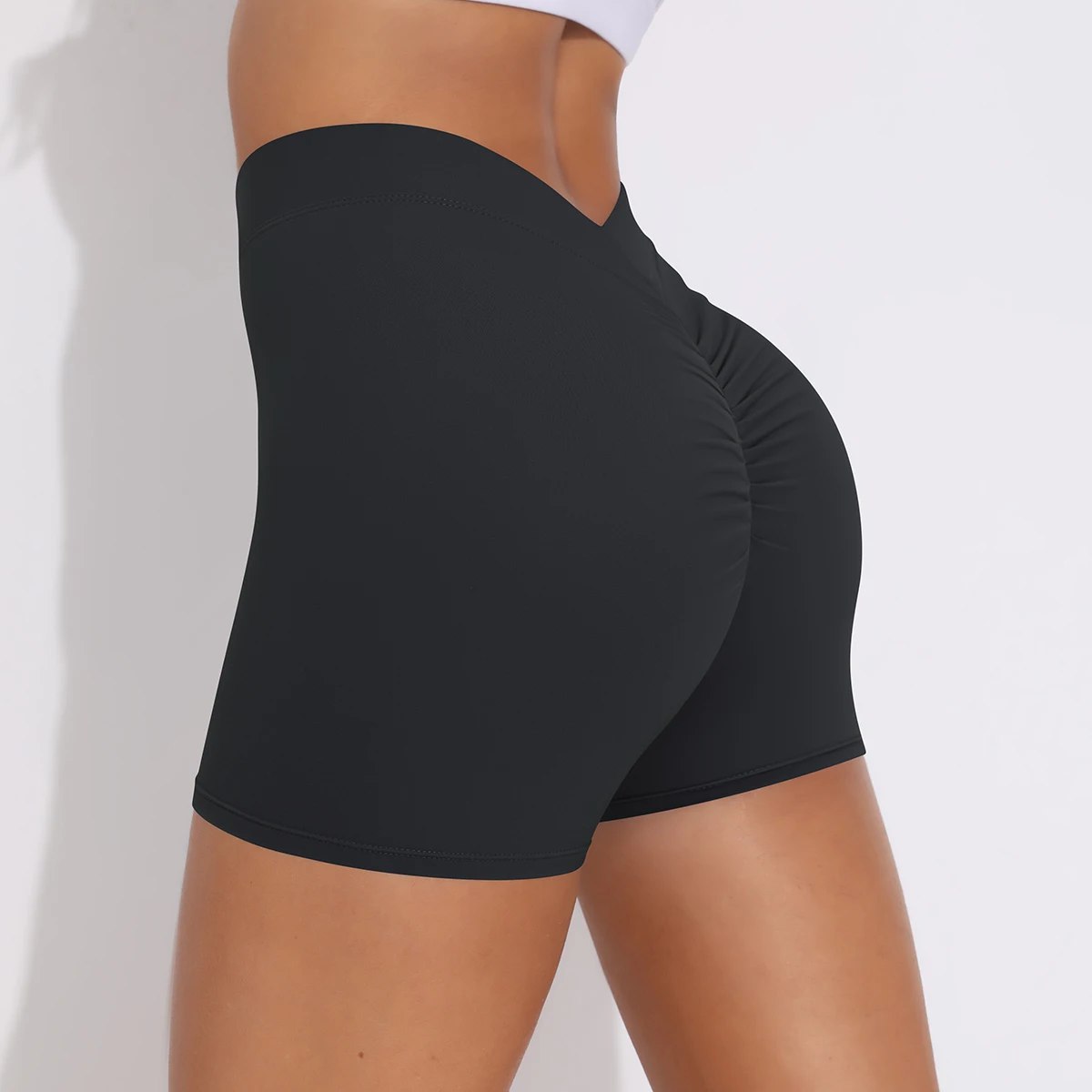 Short Corte V negro tamaño único (s/m)