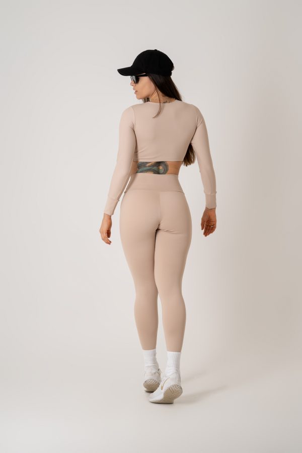 Conjunto manga larga Off-white liso premium-talle único(36-42) - Imagen 2