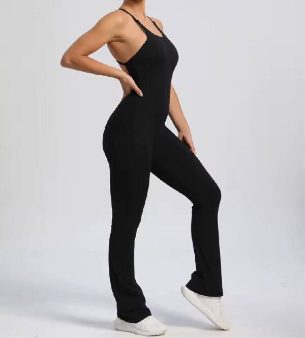Monito negro con tiras cruzadas atras premium- Talle S/M - Imagen 3