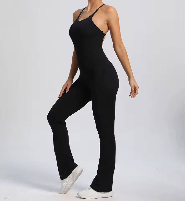 Monito negro con tiras cruzadas atras premium- Talle S/M