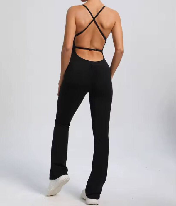 Monito negro con tiras cruzadas atras premium- Talle S/M - Imagen 4