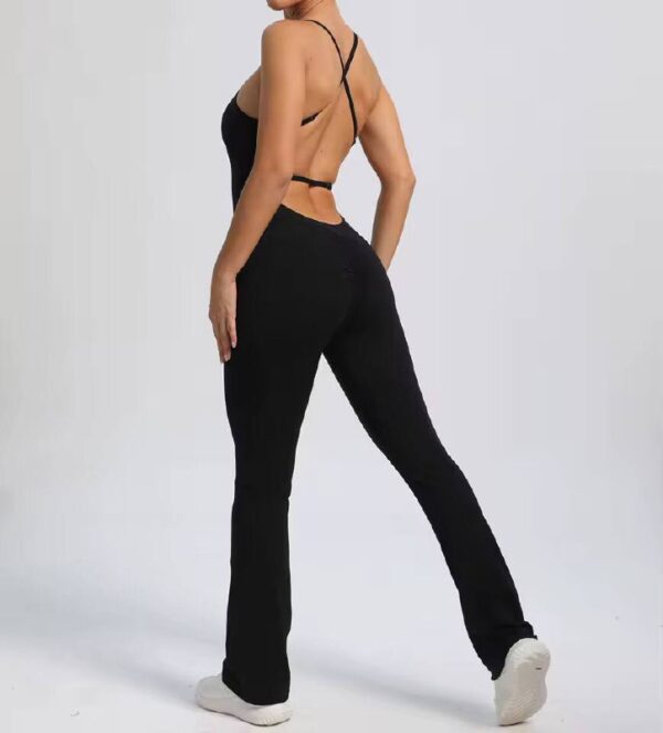 Monito negro con tiras cruzadas atras premium- Talle S/M