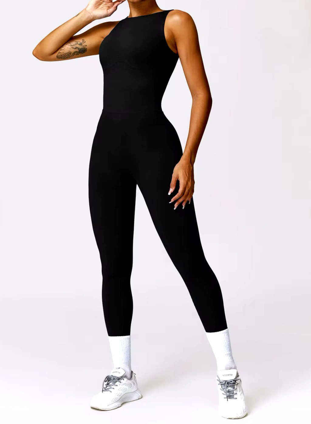 Monito negro PREMIUM con Espalda baja-talle único(abarca del 36 al 42)