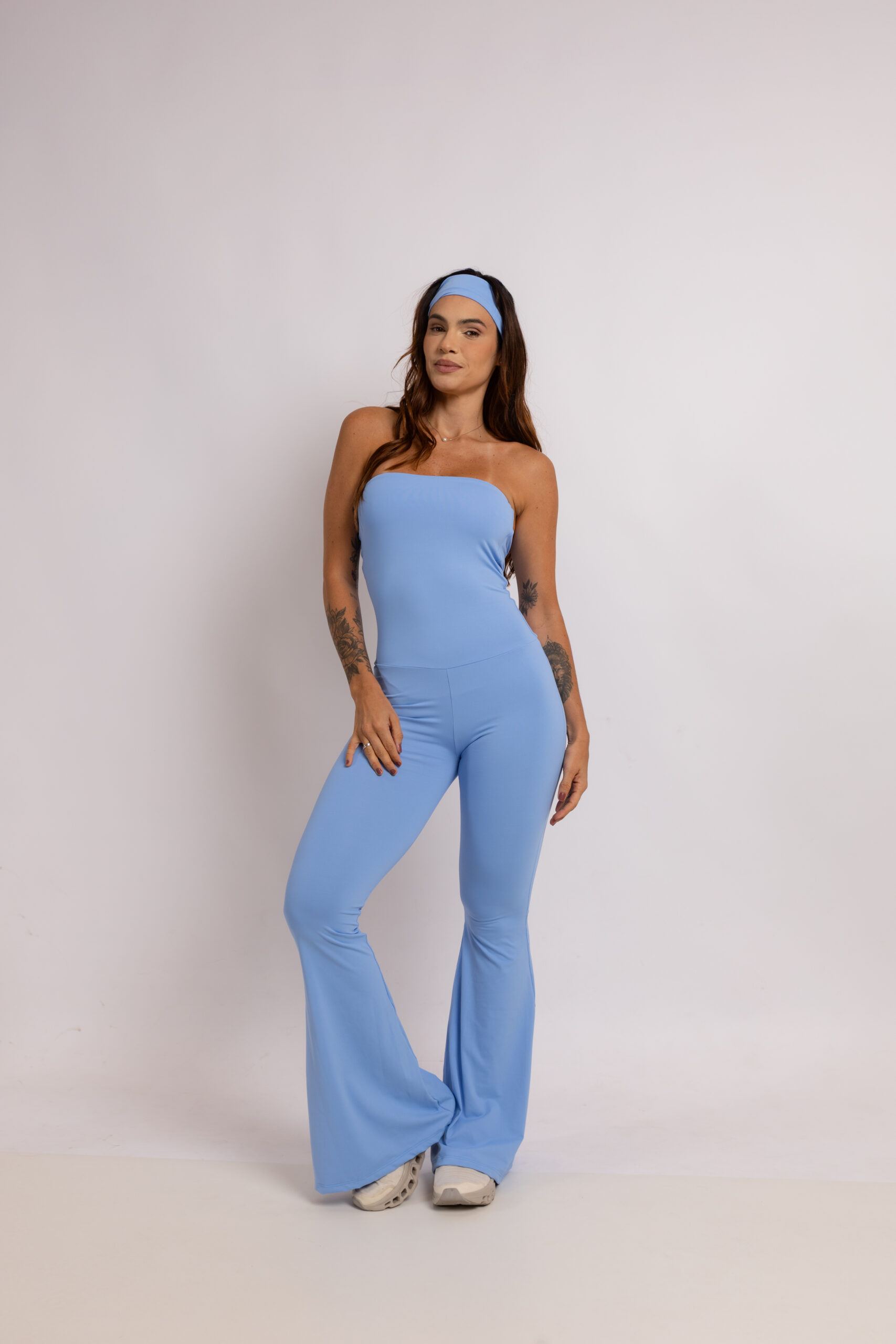 Monito Strapless azul cielo premium-talle S/M
