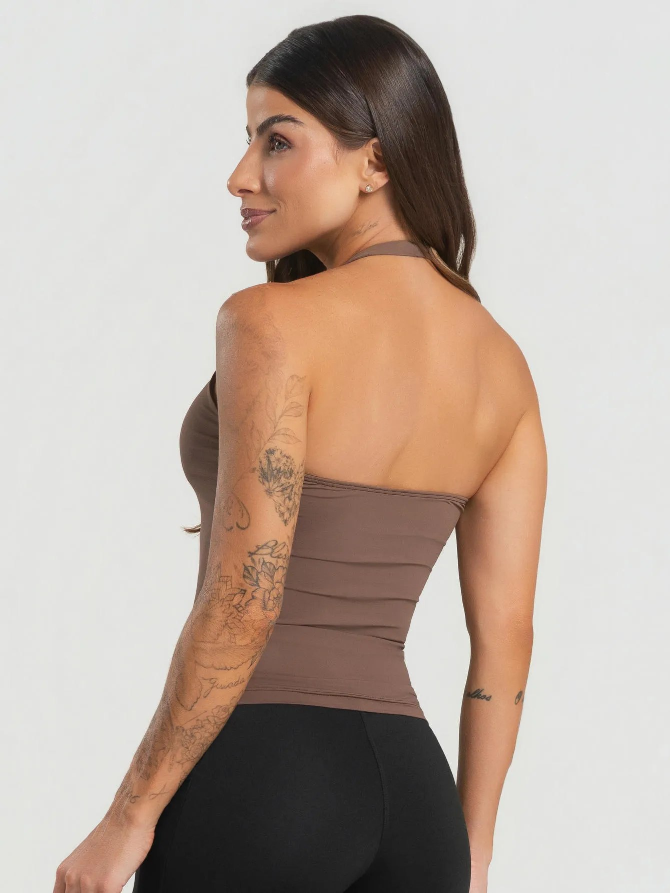 Regata fitness sin mangas cuello halter s/m