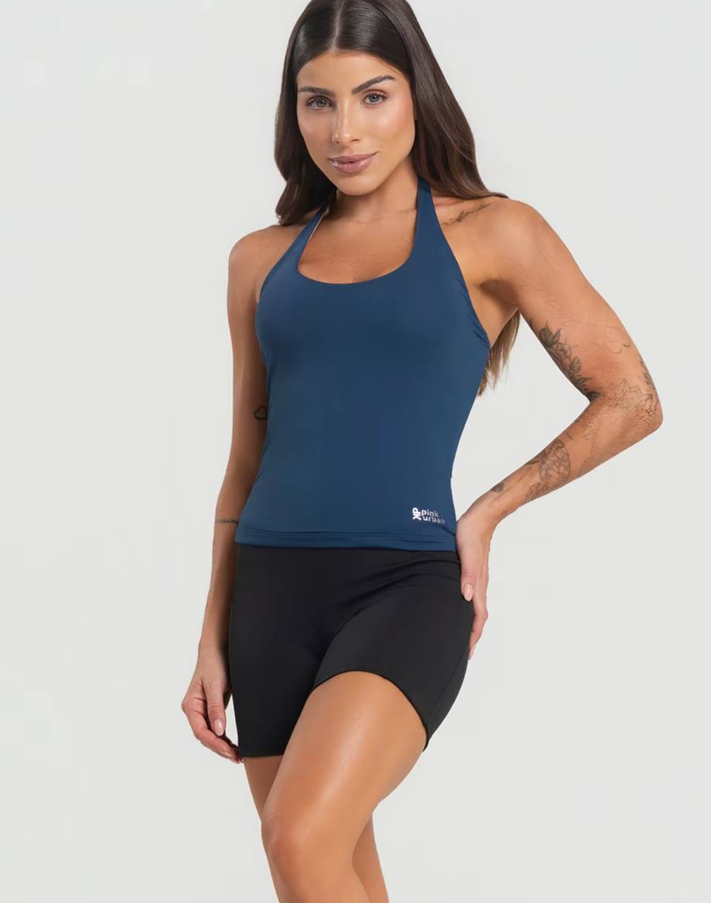 Regata fitness sin mangas cuello halter s/m