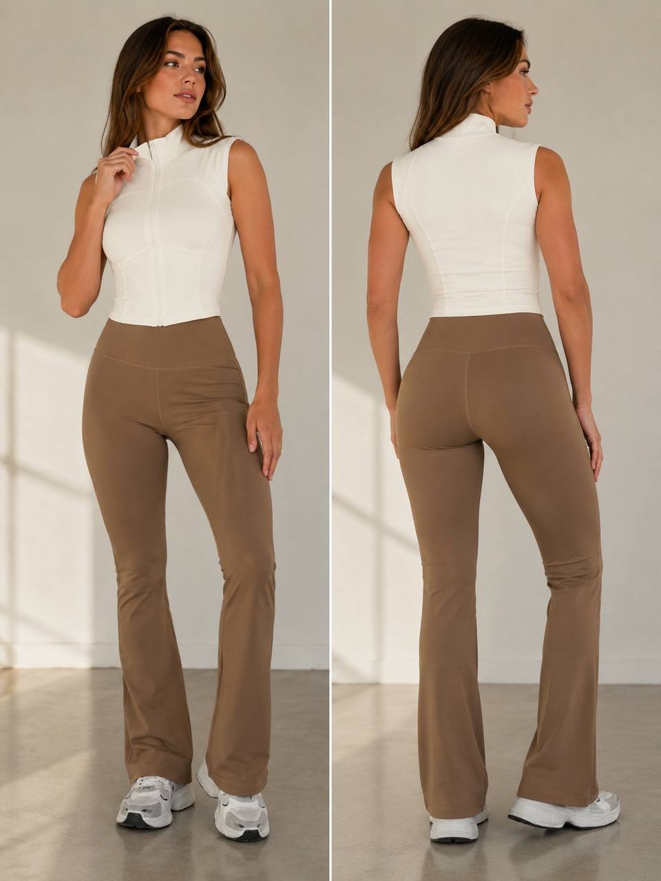 Calza flare(oxford) cocoa talleM